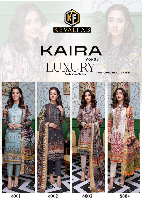 Keval Kaira Vol-8 Designer Karachi Cotton Dress Materials